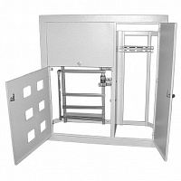 Этажный щит мод., IP30, встраиваемый, сталь, серая дверь, с клеммами |  код. SQ0905-8809 |  TDM